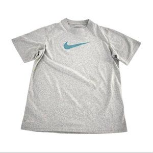 Nike Dri - Fit Athletic Tee - Grey | Blue | Boys Medium